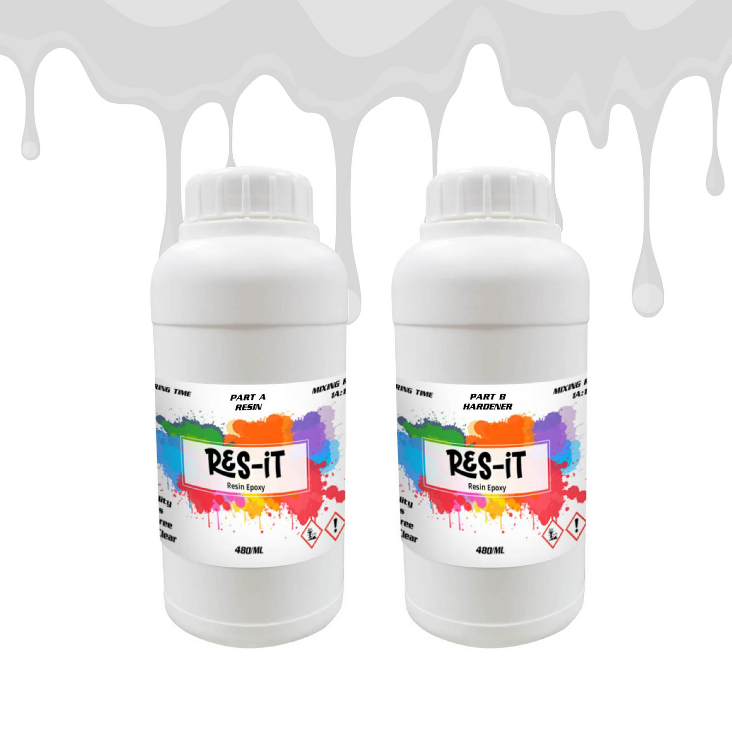 1L Bottle of Res-iT Epoxy Resin - Epoxyres-IT